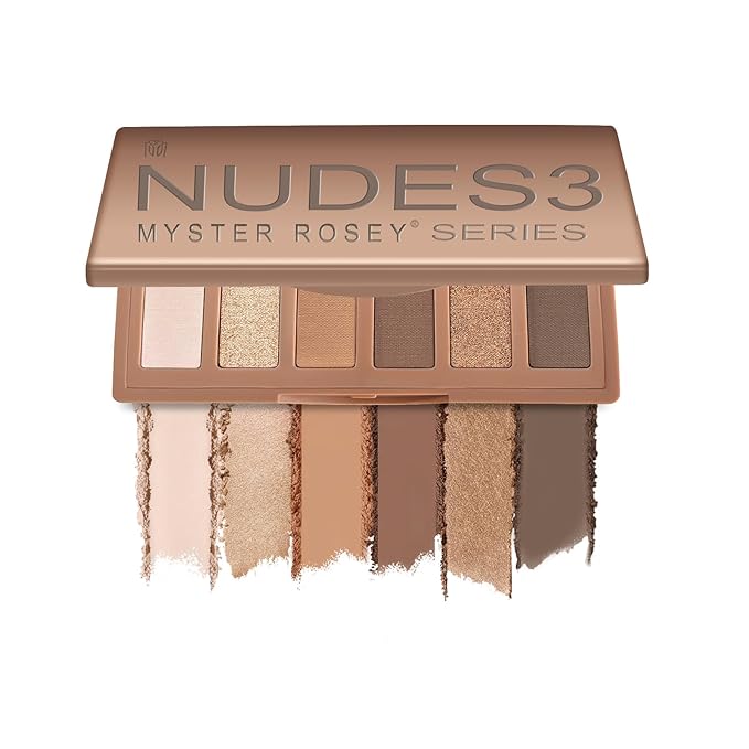 Nudes Series Mini Eyeshadow Palette, Velvety Matte Finish, 6 Nude Taupe & Brown Neutral Eye Shadows, Travel Friendly Size, Vegan, Cruelty-free,Long-lasting