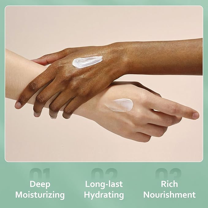 Shea Butter Hand Cream, Vitamin E and Ceramide Moisturizer for Dry Hands, 45% Shea Butter Mini Hand Lotion Travel Size,1 Fl Oz(Pack of 2)