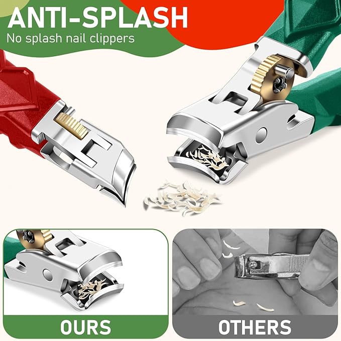 2026 Toenail Clippers for Thick Toenails, Wide Opening Nail Clippers, Heavy Duty Ingrown Toenail Clippers Nail Cutters, Ultra Sharp Slanted Nail Clippers with Long Handle
