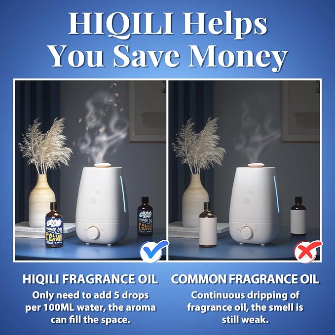 HIQILI Fallen Leaves Fragrance Oil 100ml for Diffuser Car Freshies, Clean Fresh Scent for Candle Making Soap Laundry 3.38 Fl Oz