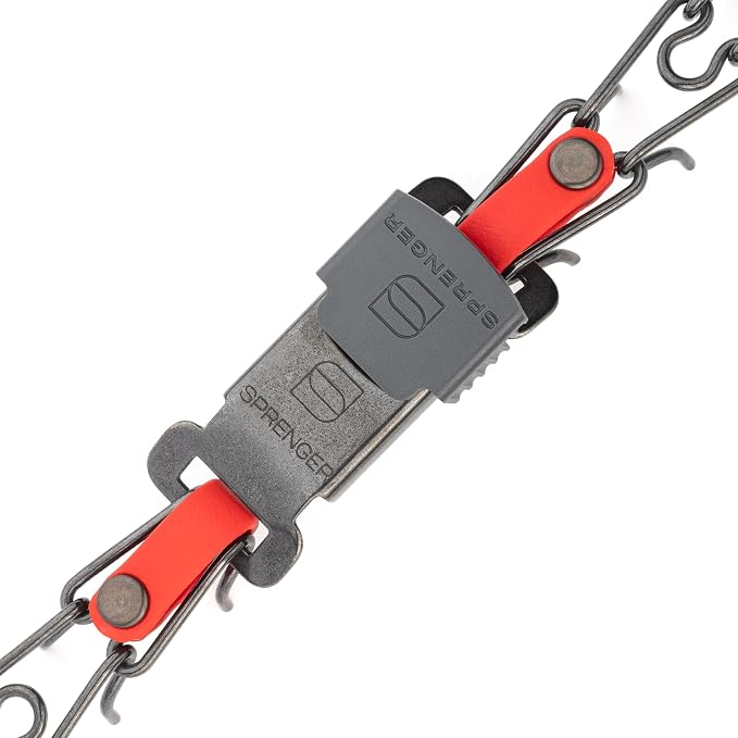 Herm Sprenger Black Stainless Steel Dog Collar with Quick Release ClicLock Buckle O-Ring Biothane Insert Training Collar Made in Germany (Cherry Red, 16in x 2.25mm(Neck Size up to 13-14in))