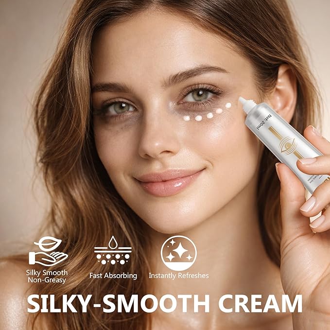 RQUXMT Eye Tightener Cream, Instant Eye Tightener for Puffy Eyes and Dark Circles, Temporary Eye Tightener to Smooth Under Eye Bags, Fine Lines and Wrinkles, Firming & Lifting Eye Gel