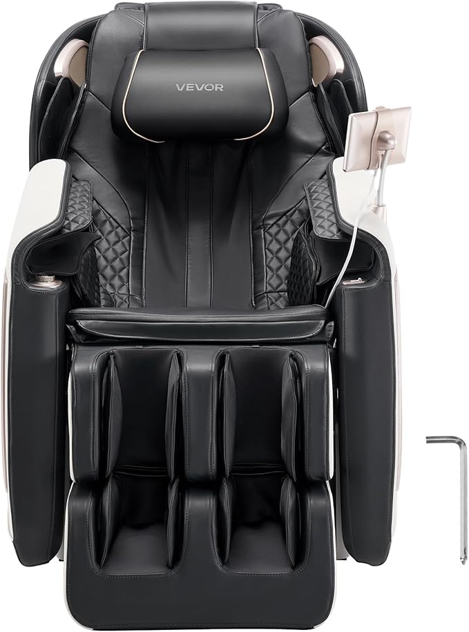 VEVOR Full Body Massage Chair, 3D Zero Gravity Recliner with SL Track, 18 Auto Modes, Heat, Foot Rollers, Armrest Control, LCD Display, 36 Airbags, Retractable Footrest