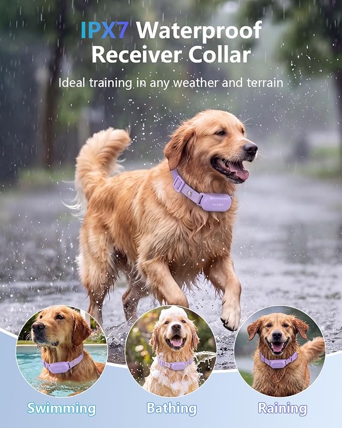 PATPET Dog Shock Collar with Remote Control - 4000FT Safe Training Collar
