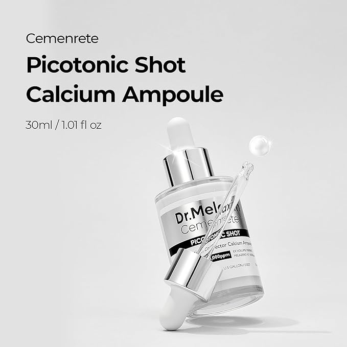 Dr.Melaxin Cemenrete Picotonic Shot Calcium Serum for Firming Density collagen serum Even Skin Tone & Skin Clarity Anti-aging Dark spot care 1.01 fl.oz.