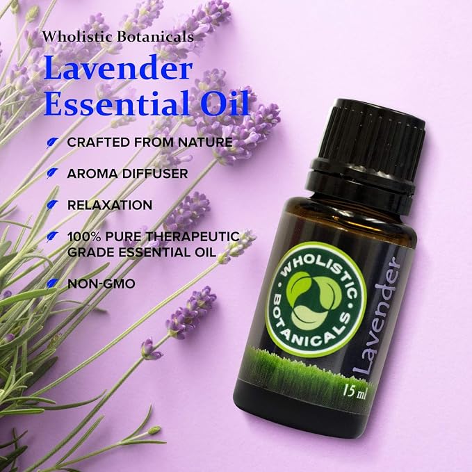 Lavender Essential Oil — Aromatherapy Essential Oils— Pure Essential Oil — 15 ml