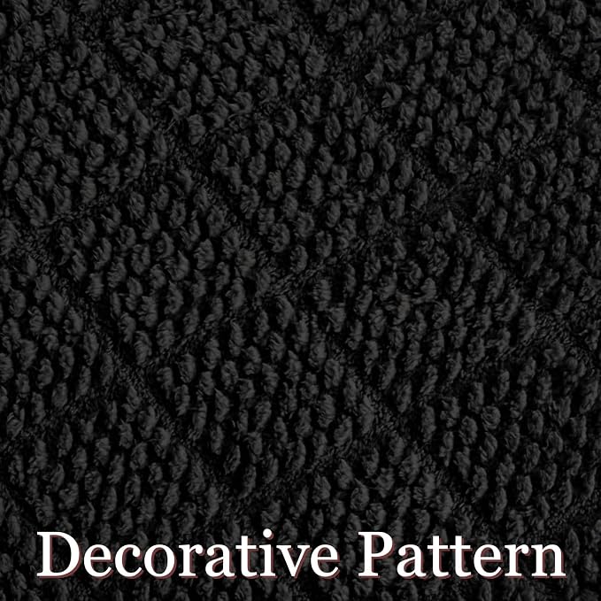 Whale Flotilla Soft Fleece Throw Blanket for Couch, Black | Jacquard Waffle Blankets for Home Decor, Lightweight and Cozy, All Season Suitable, 50x60 Inch