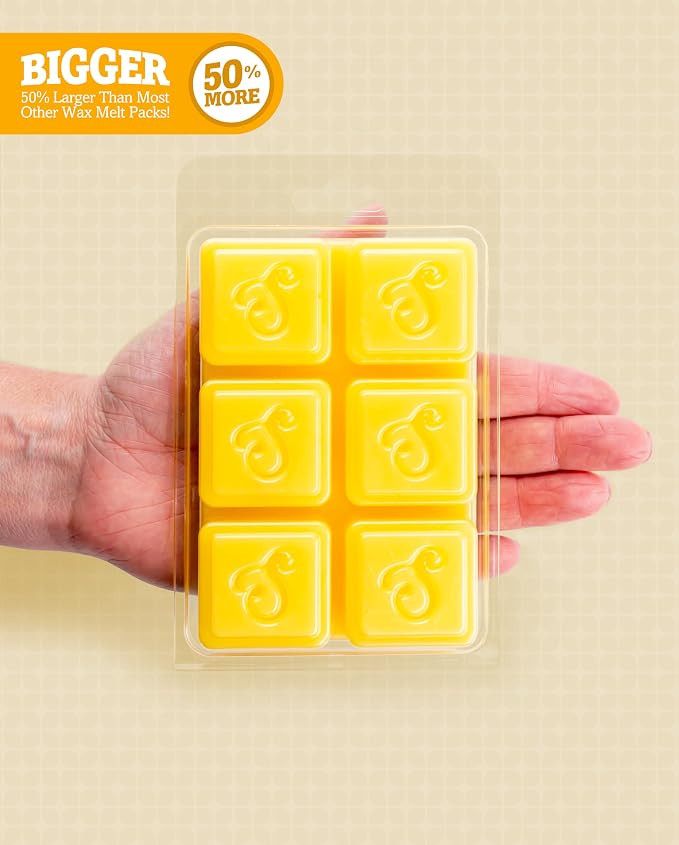 Shortie's Candle Company Iced Lemon Pound Cake Premium Wax Melts 4 Pack - 12 Oz., Strong & Long Lasting, Non-Toxic - Made with Essential & Natural Oils - Formula 117