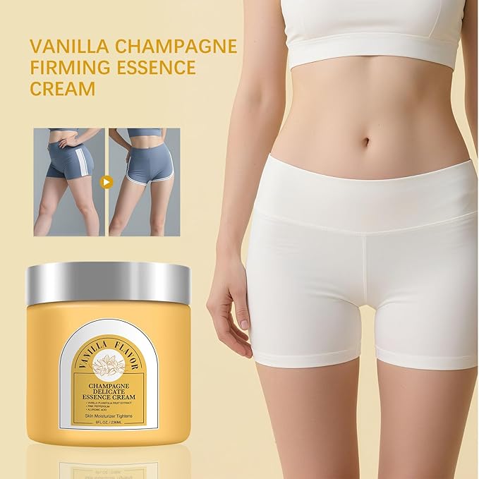 Champagne Beauty Lift Firming Body Cream, Lift Firming Hydrating Cream For Nourishes Moisturising Skin .(Vanilla)