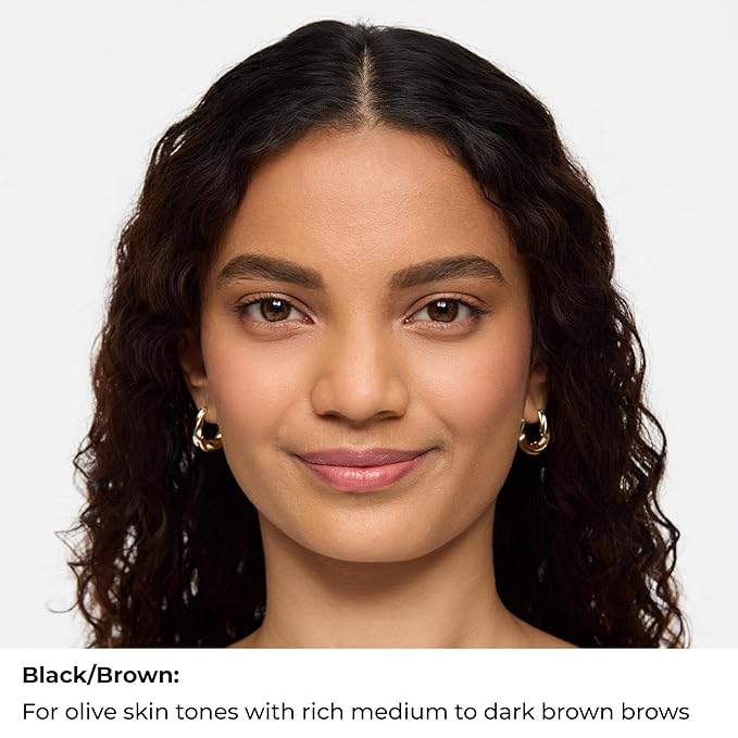 WUNDERBROW Eyebrow Gel, Waterproof, Smudgeproof, Long Lasting, Shade: Black/Brown, Vegan and Cruelty-Free