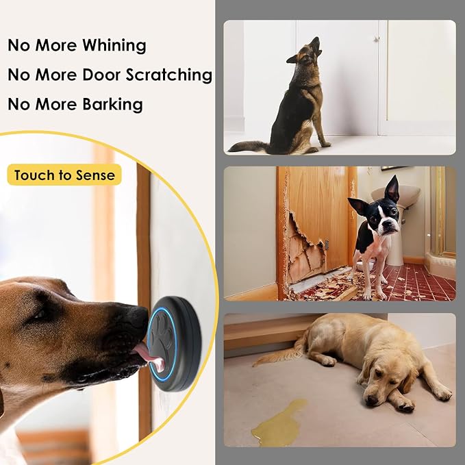 FullHouse Dog Doorbell for Potty Wireless Doggy Bell Training to Go Outside