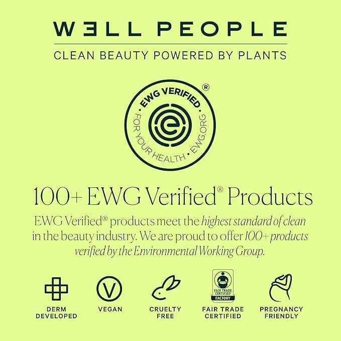 Well People Bio Powder Foundation, Lightweight & Hydrating Foundation For Perfecting & Smoothing Skin, Semi-Matte Finish, Vegan & Cruelty-free, 3W