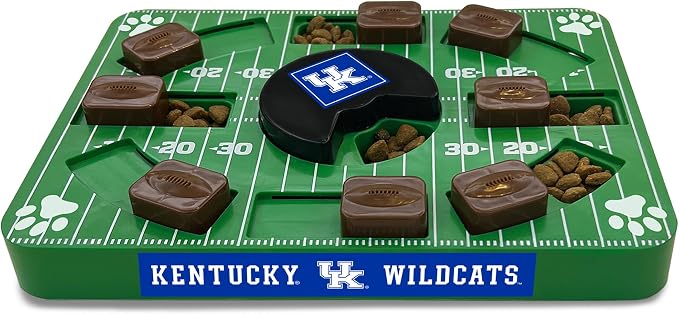 Pets First NCAA Kentucky Wildcats Puzzle Toy, Puzzle Treat Dog Toy, Interactive Dog Treat Toy, Dog Puzzle Feeding Slow Toy