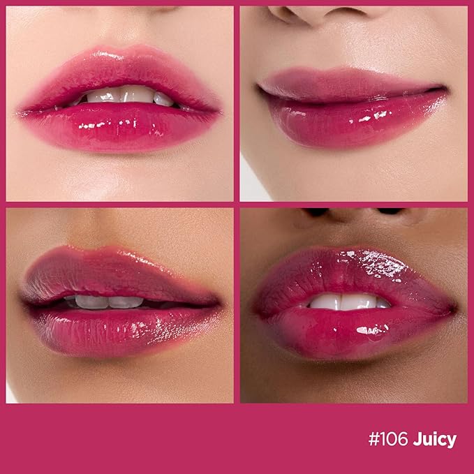 Laka Fruity Glam Tint Mini Best Sellers, #101 Joyful, #104 Cherry, #116 Candid, #106 Juicy