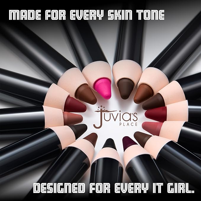 Juvia's Place Long Wear Lip Pencil – Cocoa Latte – Waterproof & Kiss-proof, Long Lasting Lip Liner, Smooth Makeup Application - Soft Matte Finish Base for Lipstick - 13 Hours of Wear for Everyday Use