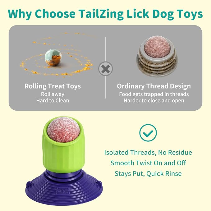 Freezable Dog Licking Toy Set with Suction Cup & Silicone Treat Mold