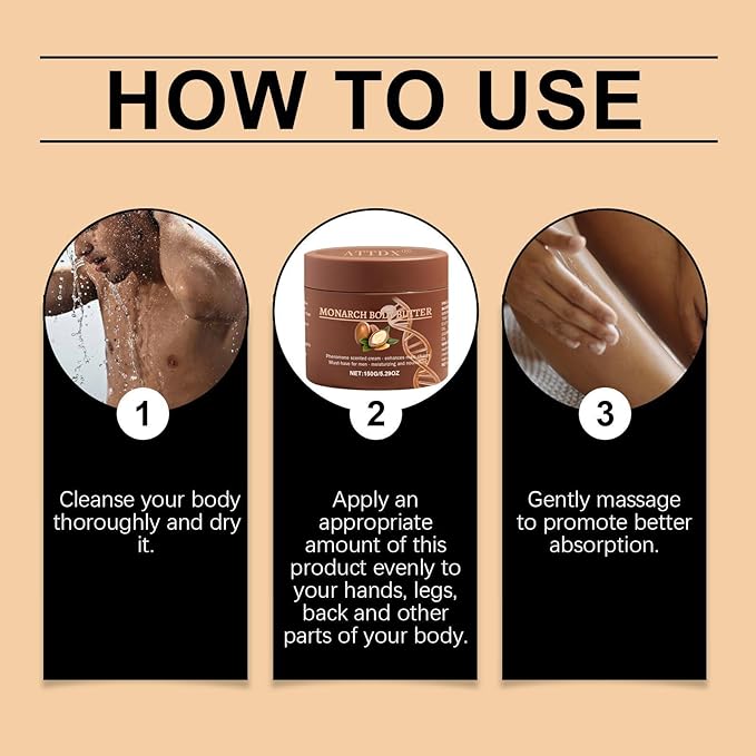 Pheromone Scented Cream, Cologne Body Butter for Men, Pheromone body butter for men, Hydrates and moisturizes to enhance attractiveness (1)