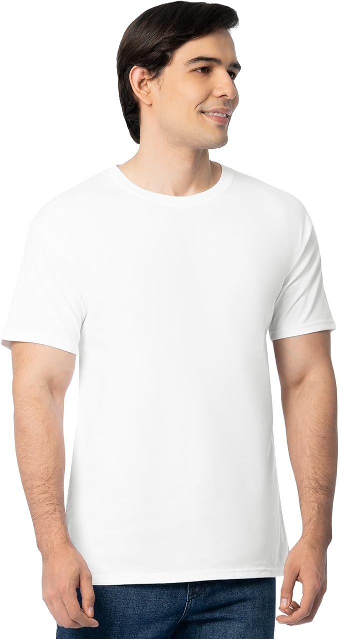 Fruit of the Loom Men's Eversoft Cotton Odor Control & Breathable Moisture Wicking T-Shirts