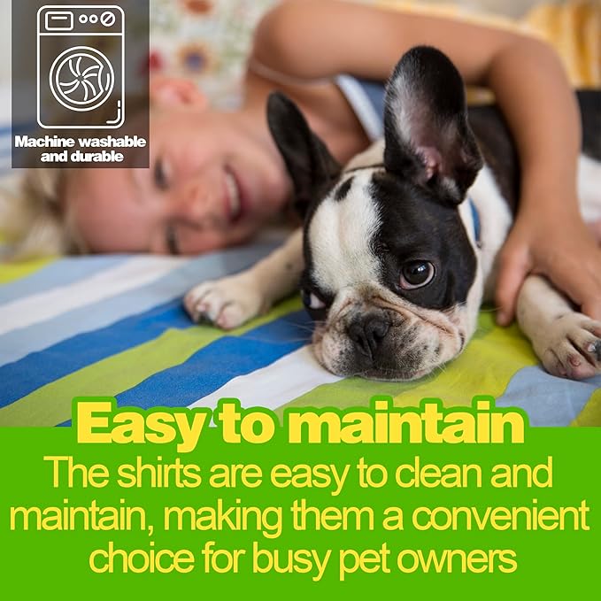 Striped Shirt Happy Color Cotton Sleeveless Puppy Shirts Breathable Pet Apparel Tank Top Colorful Puppy Sweatshirt Clothes for Small Medium Dogs Black M
