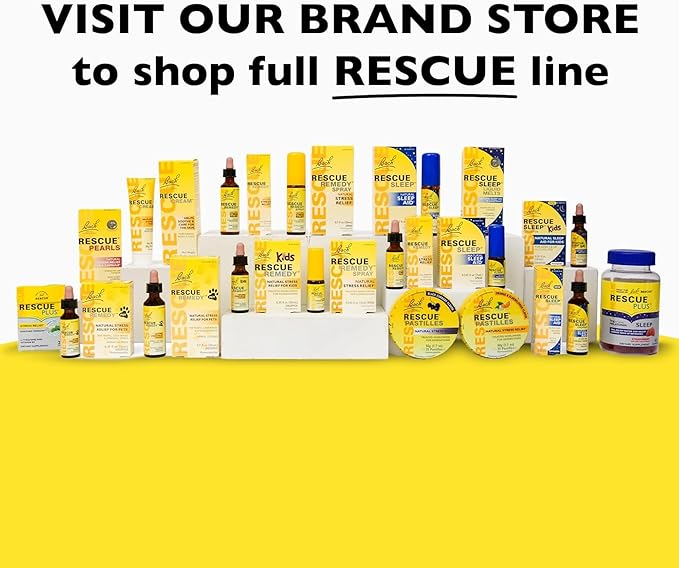 Bach RESCUE REMEDY Dropper 10mL, Natural Stress Relief, Homeopathic Flower Essence, Vegan, Gluten & Sugar-Free, Non-Habit Forming