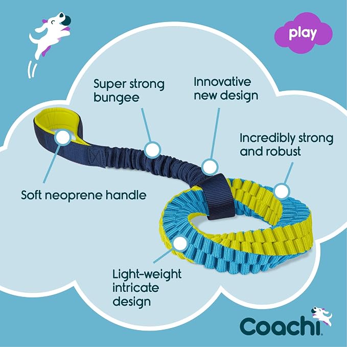 Coachi Tuggi Helix - Interactive Dog Toy for Tug of War & Play