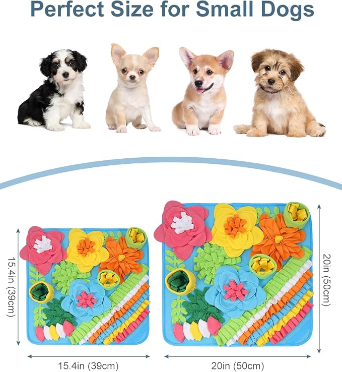 Snuffle Mat for Dogs, 20in Felt Wool for Medium/Large Breeds Puzzle