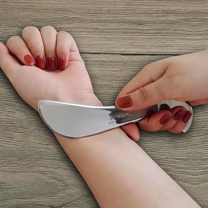 BYYDDIY SD 2 in 1 304Stainless Steel GuaSha Muscle Scraper Tools Set,Scar Tissue Tool,Physical Therapy Tools,Muscle Scraping Tool,Massage Scraper,IASTM Tools,Soft Tissue Massage Tool (SD2)