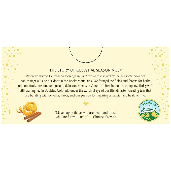 Celestial Seasonings Herbal Tea, Mandarin Orange Spice, 20 Count (Pack of 6)