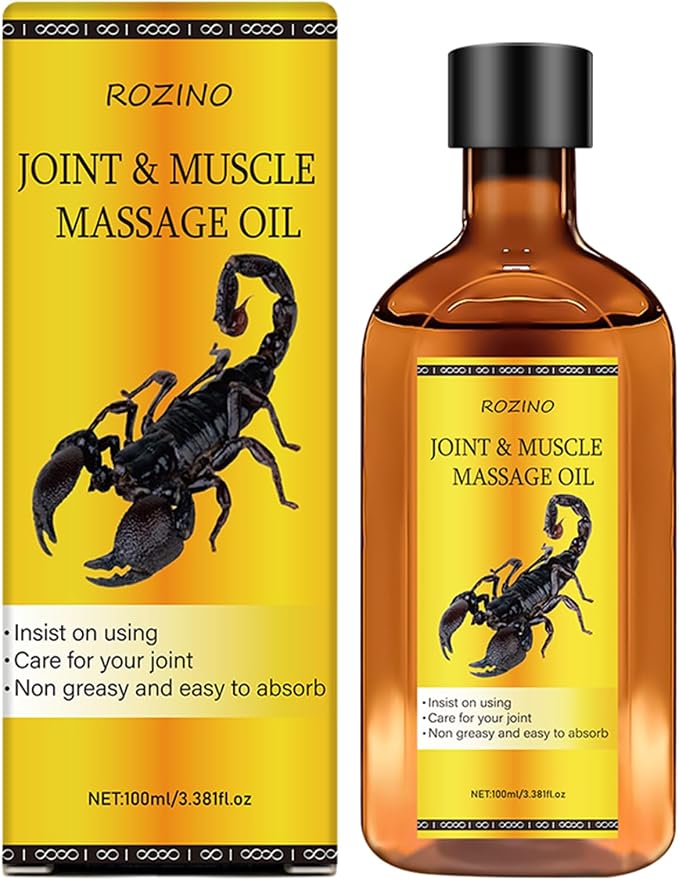Soothing Massage Oil for Muscle Relaxation & Joint Comfort，Infused with Argan Oil, Ginger & Jojoba Oil， Fast Absorbing, Non Greasy Formula for Hydrating Skin Care (3.38FLOZ)