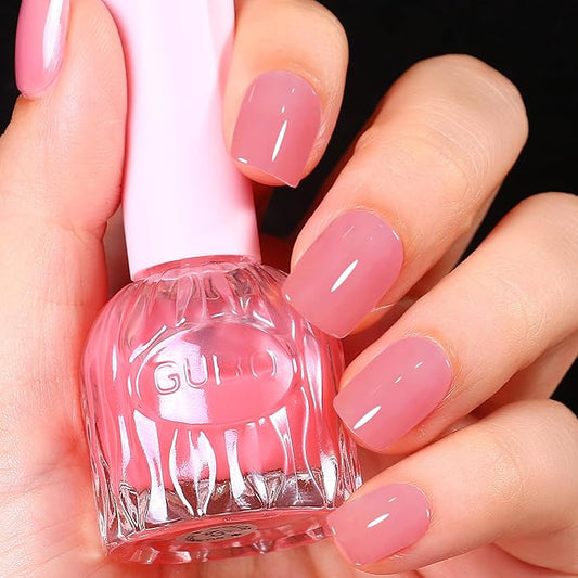 Major Dijit Quick Air Dry Nail Polish Light Coral Regular Nail Polish Non UV Gel Hema 0.34 fl oz.