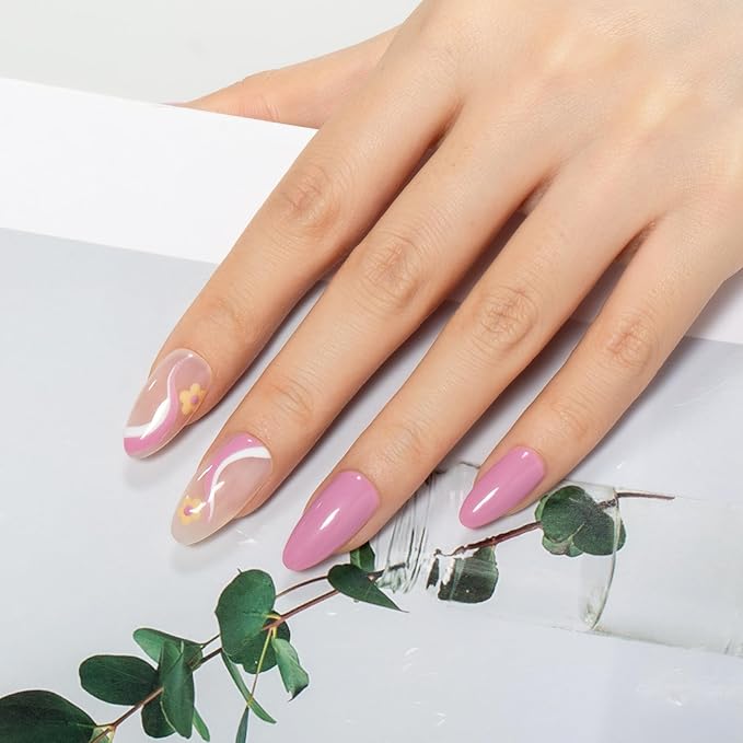 MAYCHAO 15ML Mauve Pink Gel Nail Polish 1Pc Dusty Rose Pink Gel Polish Soak Off UV LED Nail Polish Nail Art Starter Manicure Salon DIY at Home, 0.5 OZ