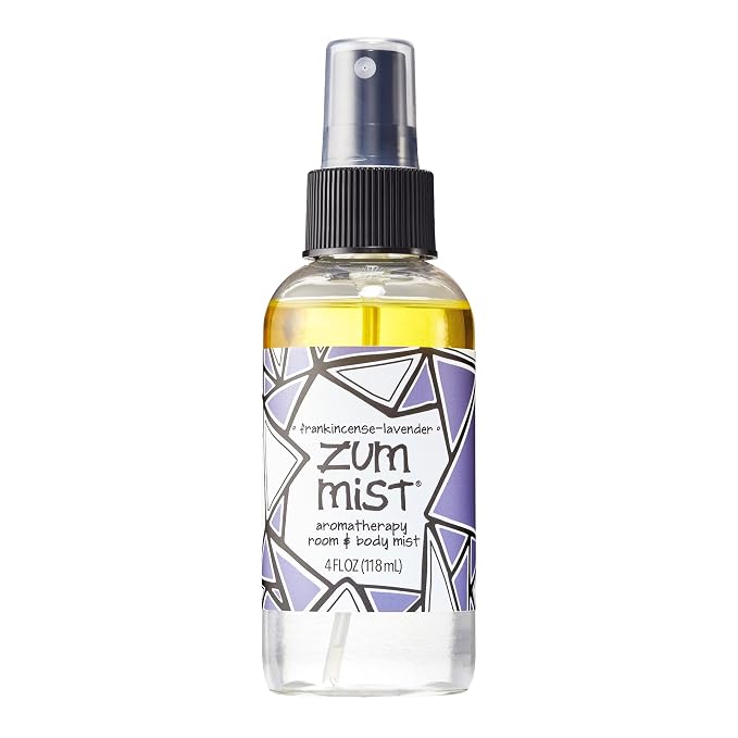 Indigo Wild Zum Mist Room & Body Spray - Aromatherapy Essential Oil Spray - Natural Body Mist & Room Spray - Frankincense-Lavender Scent - 4 fl oz