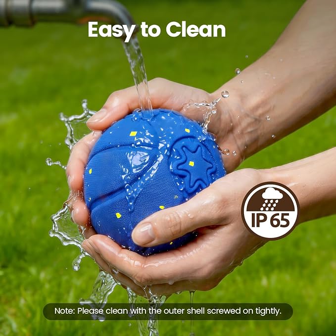Invengo Interactive Dog Ball, Automatic Rolling Dog Toys with 3 Play Modes | E-TPU Material Dog Balls, IP65 Waterproof Interactive Dog Toys for Medium Dogs(Blue)