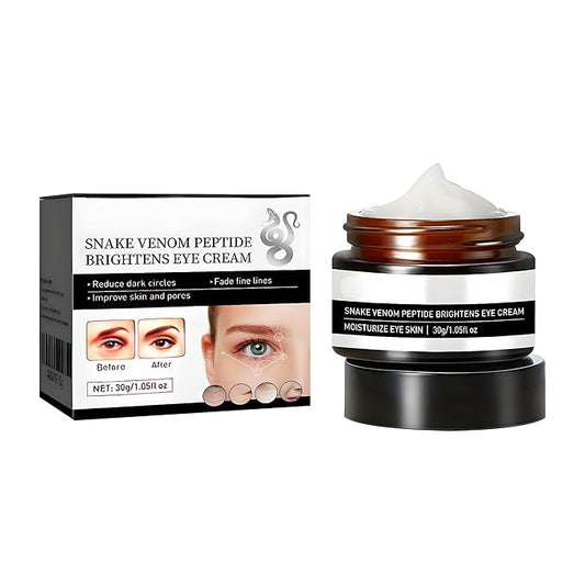 Snake Peptide Eye Cream，Anti-Aging Eye Cream for Dark Circles, Puffiness & Wrinkles, Hydrating Eye Treatment with Niacinamide & Glycerin (1)