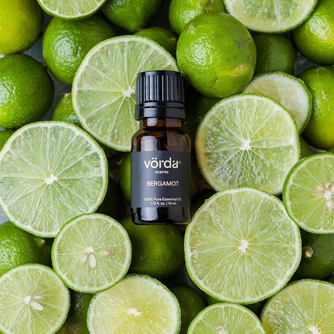 Vorda Italy Bergamot Single Noted Scented Oil - 1/3 fl. oz, Perfect for Aromatherapy Essential Oil for Diffusers, Skin Use Massage Oil, Candle Making