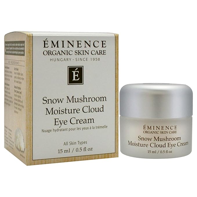 Eminence Organic Snow Mushroom Moisture Cloud Eye Cream 0.5 Fl Oz (Pack of 1)