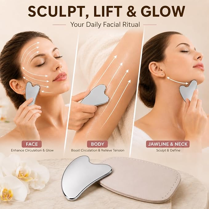 5PCS Wood Therapy Massage Tools Set, Maderoterapia Lymphatic Drainage Massager, Professional Maderoterapia Kit Cellulite Massager for Body Contouring,Relief Muscle， Gua Sha Facia Tools