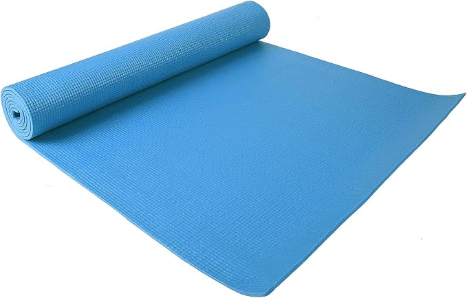 Fitvids All Purpose 1/4-Inch High Density Anti-Tear Exercise Yoga Mat with Carrying Strap, Multiple Colors