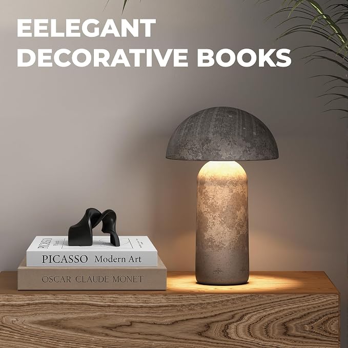 Decorative Books for Home Decor- 2Pcs Linen Decorative Boxes for Aesthetic Room Decoration, Modern Fake Book Storage Boxes for Coffee Table, Bookshelf or Mantle Decor (2Pcs-Tan)