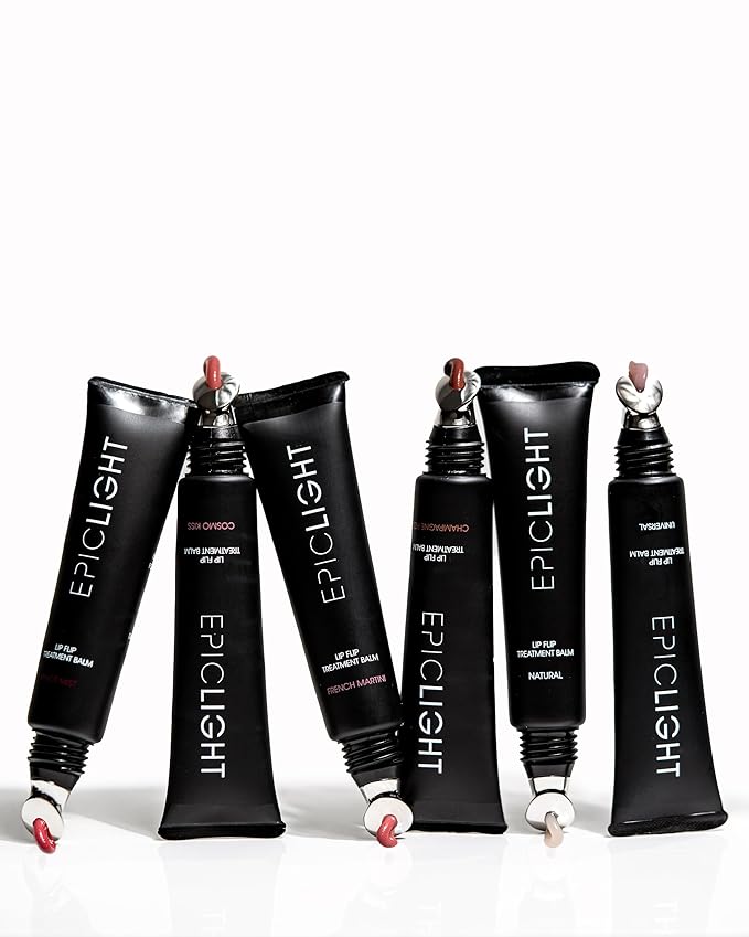 EpicLight Lip Flip Tints Treatment Balm Tube - Lip Balm and Plumper - Peptide Treatment for Lips Volume & Hydration - Plump and Moisturize Lips - Paraben & Sulfate-free, Non-Toxic Makeup (Pinot Mist)