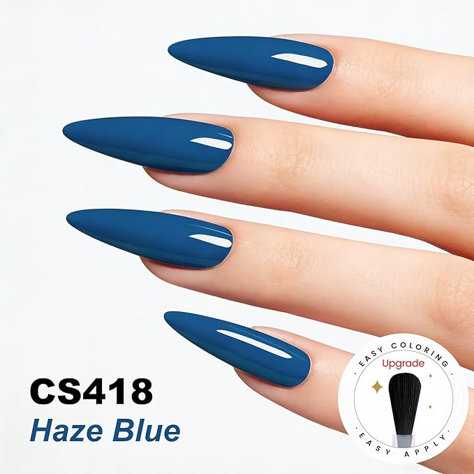 YTD Likomey Haze Blue Gel Nail Polish,15ml Salon Home DIY Manicure and Pedicure Fall Winter Soak Off UV Color Varnish,CS418