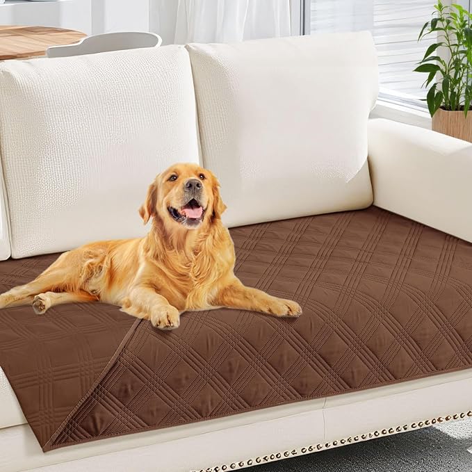 Waterproof Reversible Dog Blanket, Soft Couch Cover for Dogs Washable | Dual-Sided Waterproof Pet Bed Blanket, Resist Stains Spills & Pet Hair, Practical Furniture Protector For Pets, Size 30"x70"