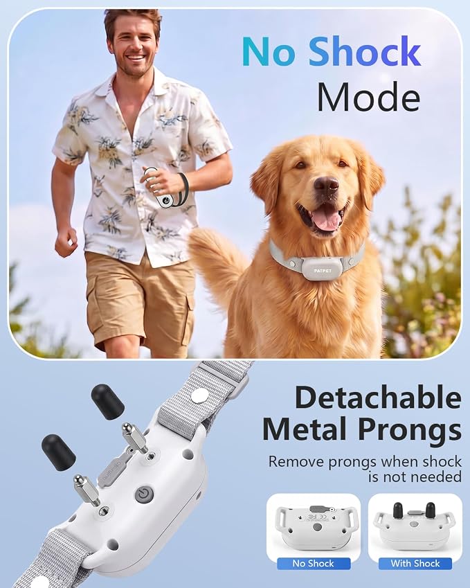 PATPET Dog Shock Collar with Remote Control - 4000FT Safe Training Collar