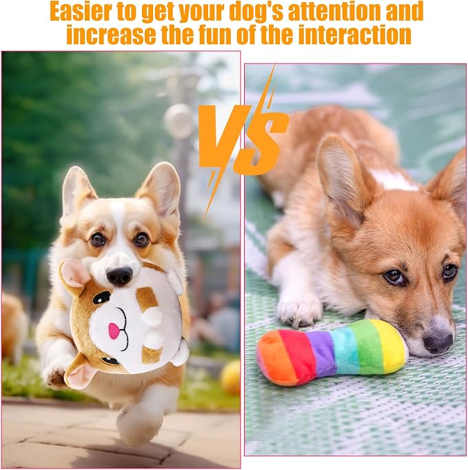Interactive Plush Dog Toys, Interactive Puppy Toy Bouncing Rolling Dogs Ball Remote Control Dogs Toys with Music,Self Moving Pet Toy for Small/Medium/Large Bored Dog to Keep Them Busy(Hamster)