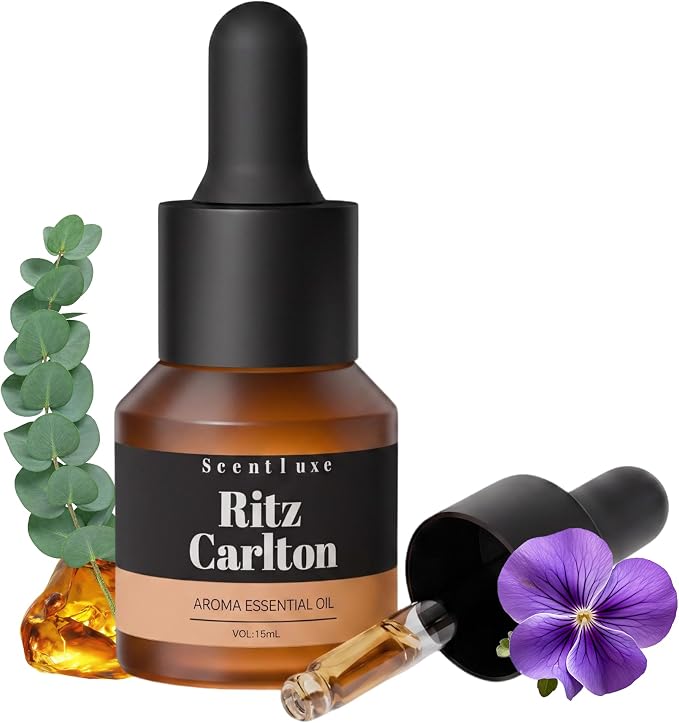 Hotel Essential Oil for Waterless Diffuser Inspired by The Ritz Carlton Scent - Orange, Musk for Aromatherapy Diffusers Oil 15mL 0.5 Fl Oz Glass Dropper Bottle Fragrance Oil
