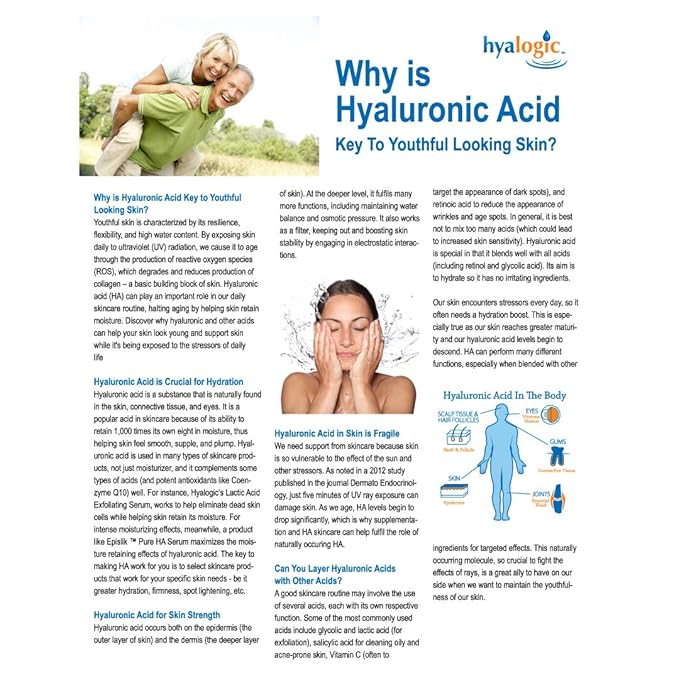 Hyalogic After Sun Spray with Hyaluronic Acid & Peppermint Oil –Sunburn Relief Spray – Vegan Summer Skin Care (4 fl oz)