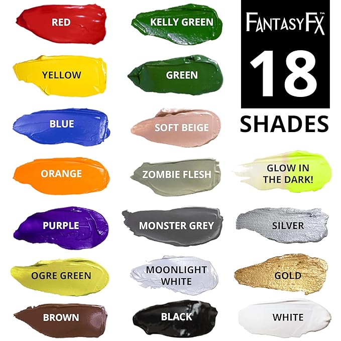 Mehron Makeup Fantasy FX Cream Makeup | Water Based | Halloween | Wolfman Brown Face & Body Paint For Adults 1 fl oz (30ml) (Wolfman Brown)
