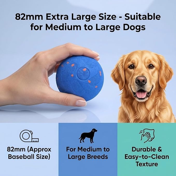 Smart Interactive Dog Bouncing Ball, Automatic Moving Dog Ball