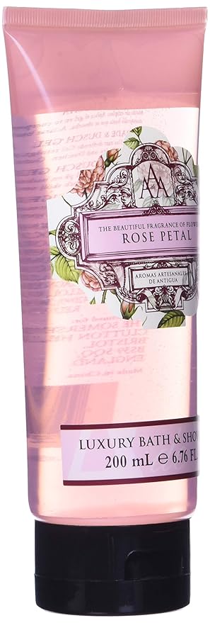 AAA Floral - Rose Petal, Luxury Bath & Shower Gel, Enriched with Shea Butter - 200 ml, 6.8 Fl Oz (Pack of 2)
