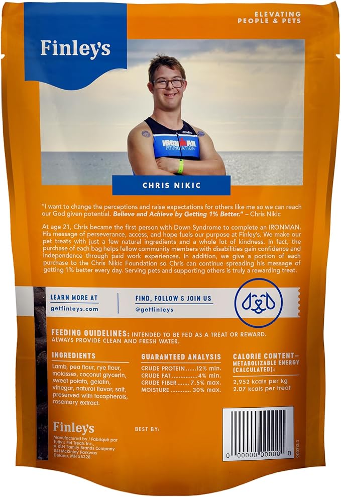Finley's Training Treats Lamb Soft Low Calorie Dog Treats, 16oz, 1 Pack | Limited Ingredient for Puppies and Adult